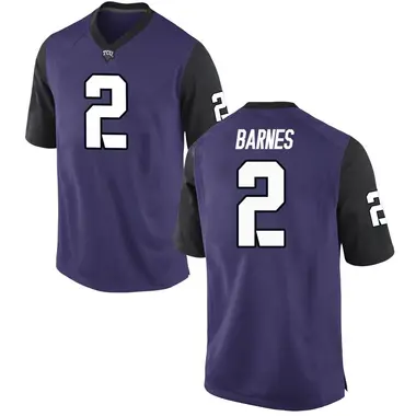 Purple Game Men's Kevorian Barnes TCU Horned Frogs Football College Jersey