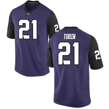 Purple Game Men's Steel Tobin TCU Horned Frogs Football College Jersey