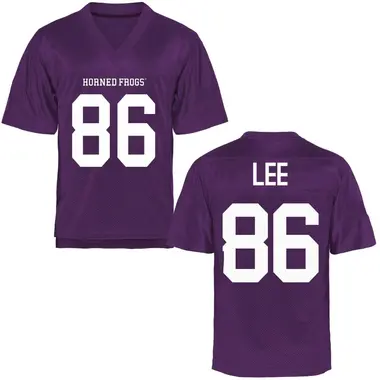 Purple Game Men's Sutton Lee TCU Horned Frogs Football College Jersey