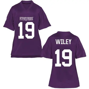 Purple Game Women's Jared Wiley TCU Horned Frogs Football College Jersey