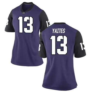 Purple Game Women's Ryan Yaites TCU Horned Frogs Football College Jersey