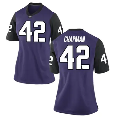 Purple Game Women's Zachary Chapman TCU Horned Frogs Football College Jersey