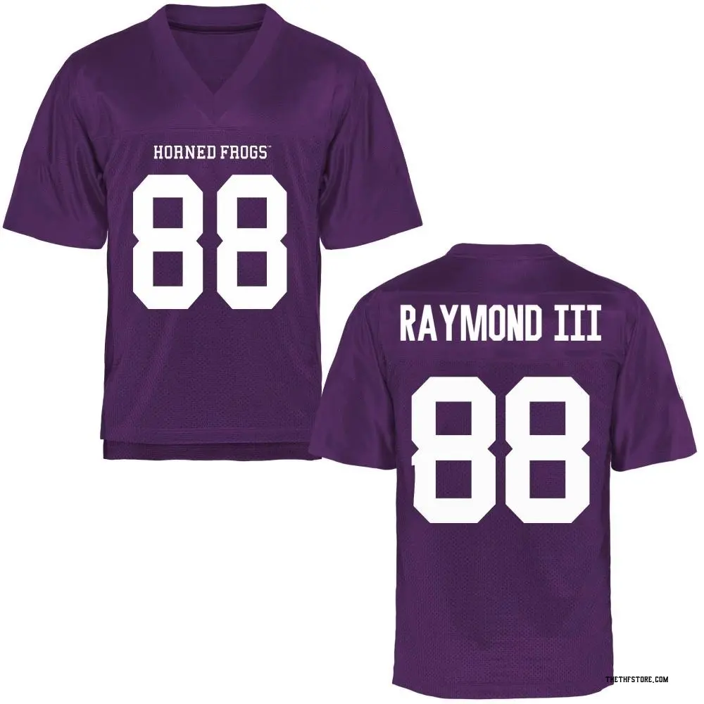 Purple Game Youth Curtis Raymond III TCU Horned Frogs Football College Jersey