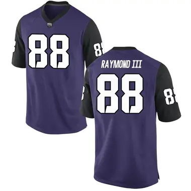 Purple Game Youth Curtis Raymond III TCU Horned Frogs Football College Jersey