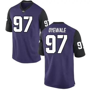 Purple Game Youth Paul Oyewale TCU Horned Frogs Football College Jersey