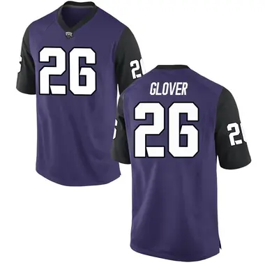 Purple Game Youth Vernon Glover TCU Horned Frogs Football College Jersey