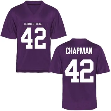Purple Game Youth Zachary Chapman TCU Horned Frogs Football College Jersey