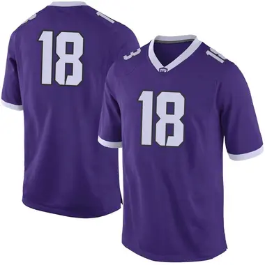 Purple Limited Men's Ed Small TCU Horned Frogs Football College Jersey