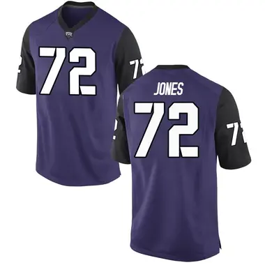 Purple Replica Men's Jackson Jones TCU Horned Frogs Football College Jersey