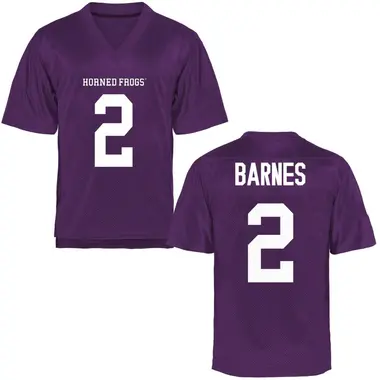 Purple Replica Men's Kevorian Barnes TCU Horned Frogs Football College Jersey