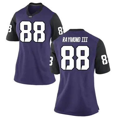 Purple Replica Women's Curtis Raymond III TCU Horned Frogs Football College Jersey