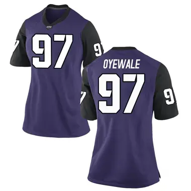 Purple Replica Women's Paul Oyewale TCU Horned Frogs Football College Jersey