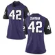 Purple Replica Women's Zachary Chapman TCU Horned Frogs Football College Jersey