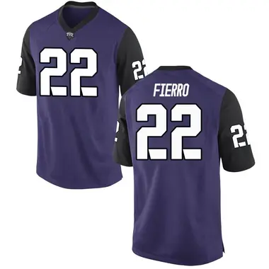 Purple Replica Youth Fletcher Fierro TCU Horned Frogs Football College Jersey