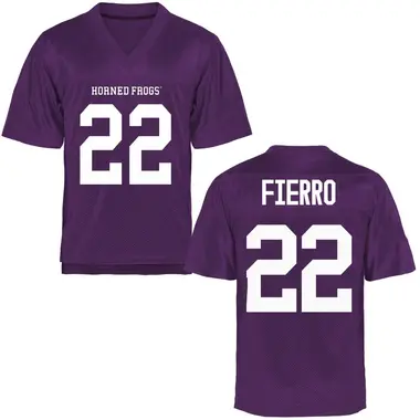 Purple Replica Youth Fletcher Fierro TCU Horned Frogs Football College Jersey