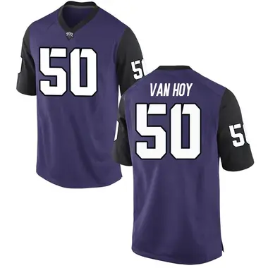 Purple Replica Youth Witten Van Hoy TCU Horned Frogs Football College Jersey