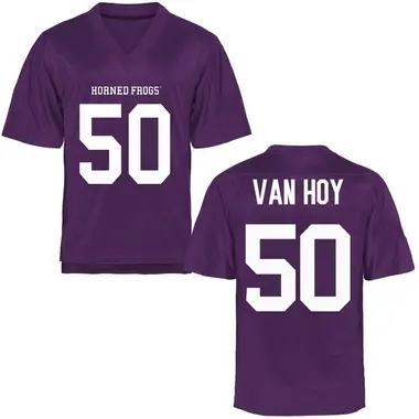 Purple Replica Youth Witten Van Hoy TCU Horned Frogs Football College Jersey