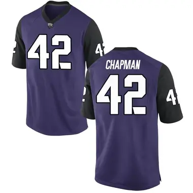 Purple Replica Youth Zachary Chapman TCU Horned Frogs Football College Jersey